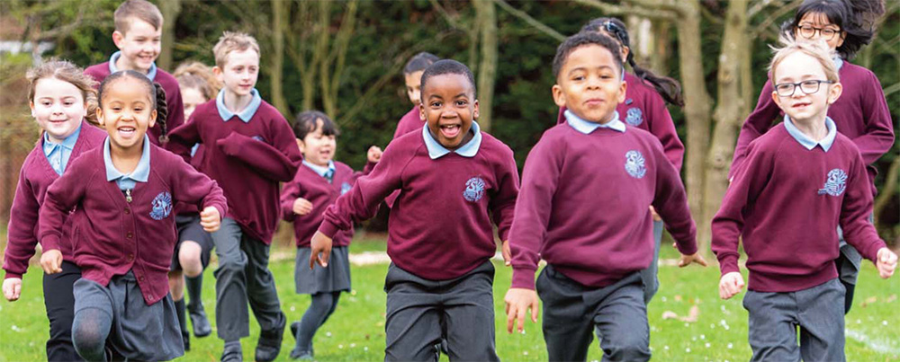 An image of school children.