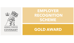 Winner of Armed Forces Covenant Scheme - Gold Award