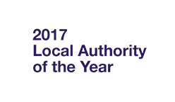 Awarded 2017 Local Authority of the Year